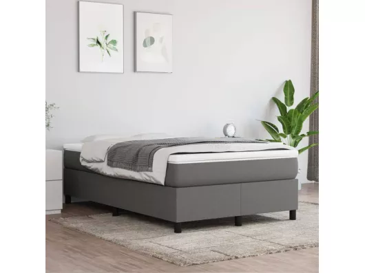 Kauf Unique Boxspringbett mit Matratze Dunkelgrau 120x200cm Stoff