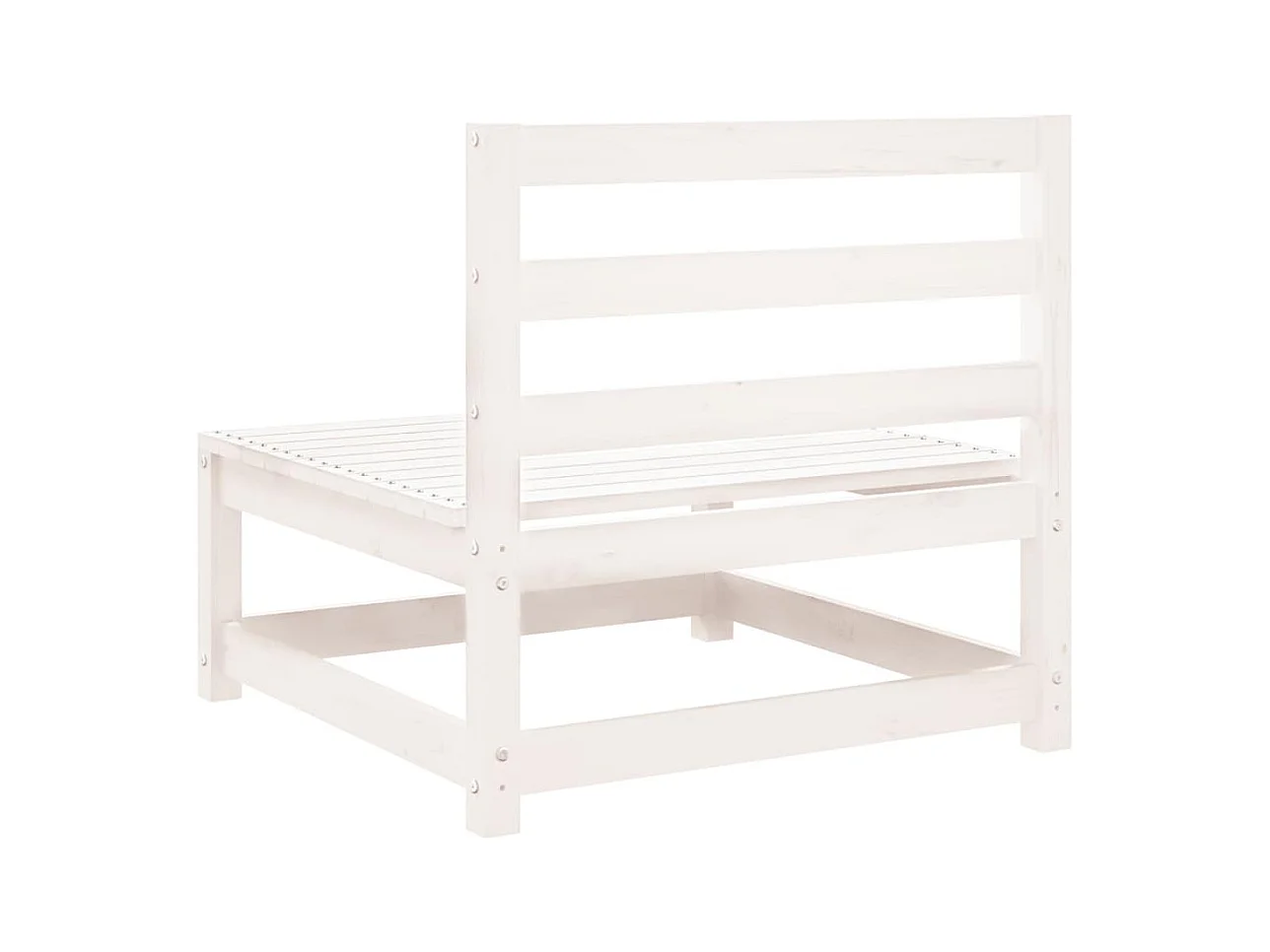 Tuinmiddenbanken 2 st met antraciete kussens massief grenenhout