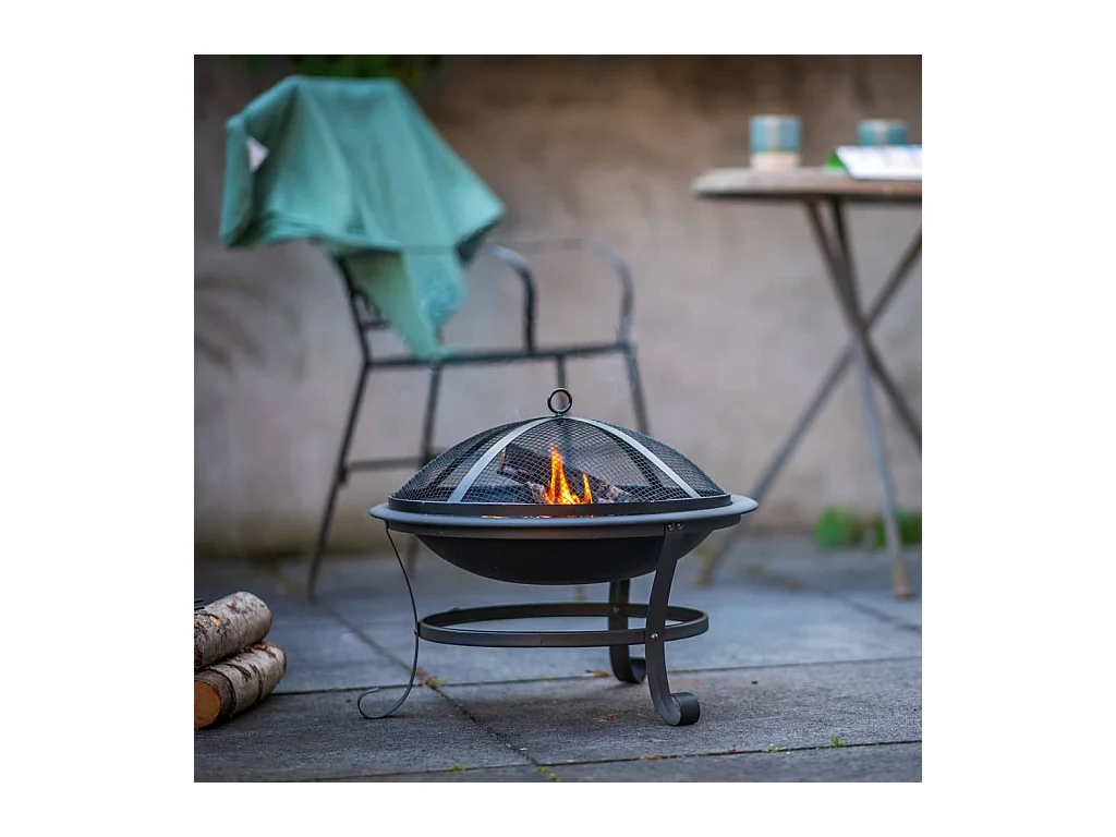Bol à feu Atlanta Noir Acier 51 cm 85014