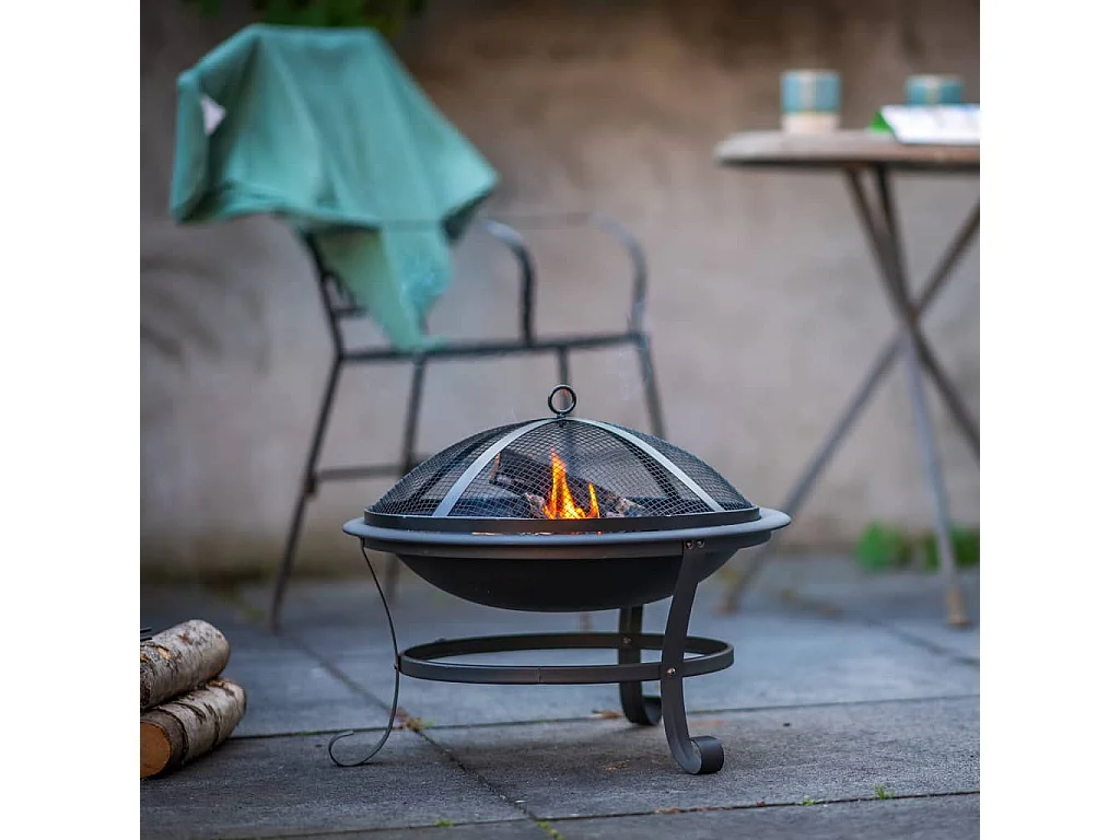 Bol à feu Atlanta Noir Acier 51 cm 85014