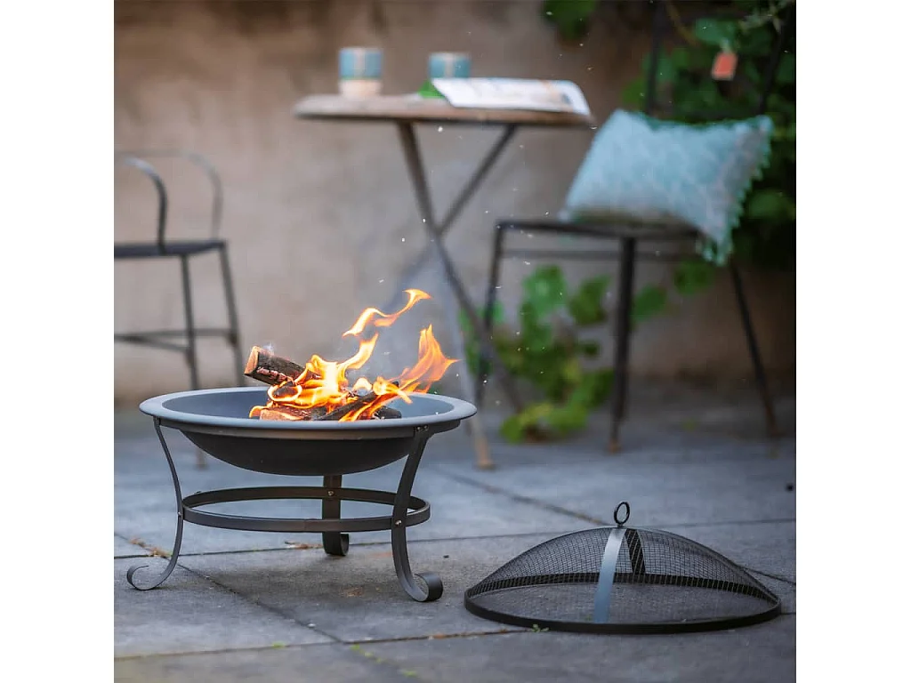 Bol à feu Atlanta Noir Acier 51 cm 85014