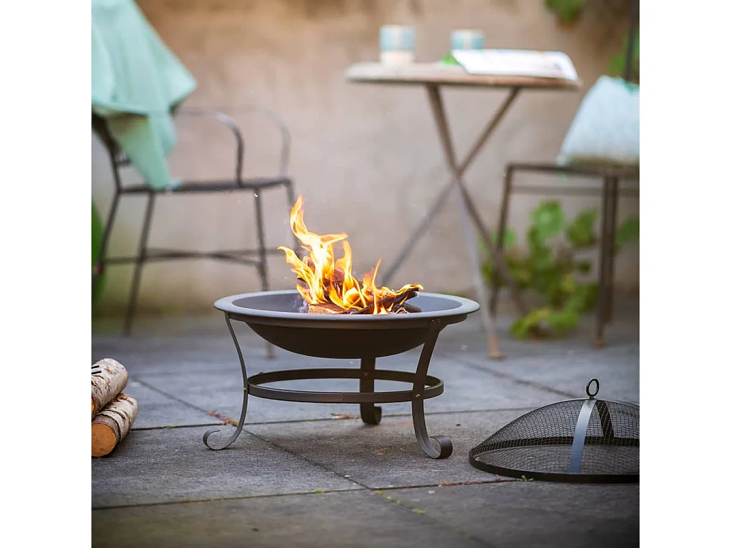 Bol à feu Atlanta Noir Acier 51 cm 85014