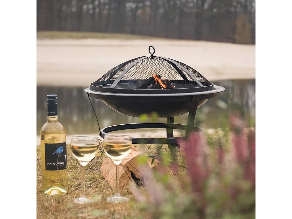 Bol à feu Atlanta Noir Acier 51 cm 85014