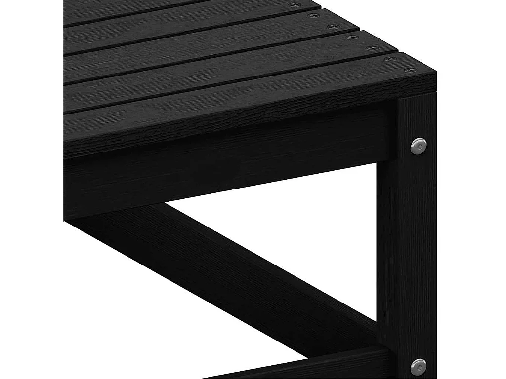 Canapé d'angle de jardin coussins anthracite Bois de pin massif
