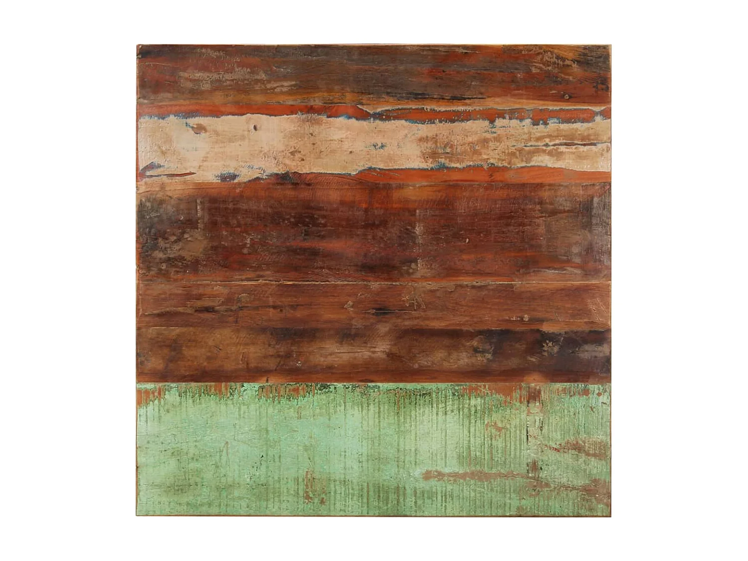 Dessus de table carré 80x80 cm 15-16 mm Bois de récupération
