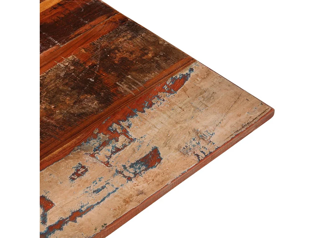 Dessus de table carré 80x80 cm 15-16 mm Bois de récupération