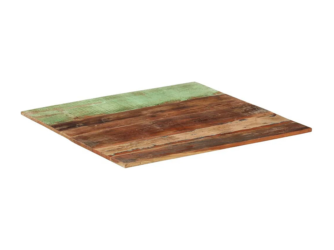 Dessus de table carré 80x80 cm 15-16 mm Bois de récupération