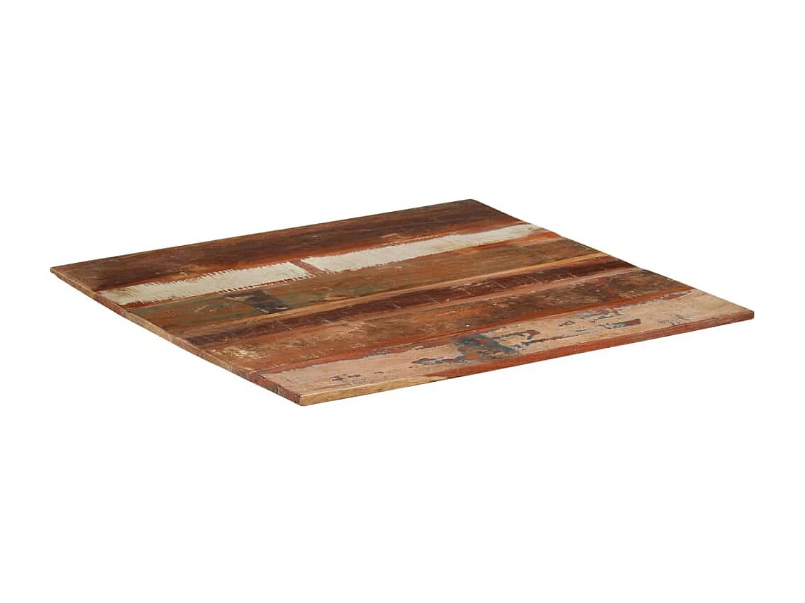 Dessus de table carré 80x80 cm 15-16 mm Bois de récupération