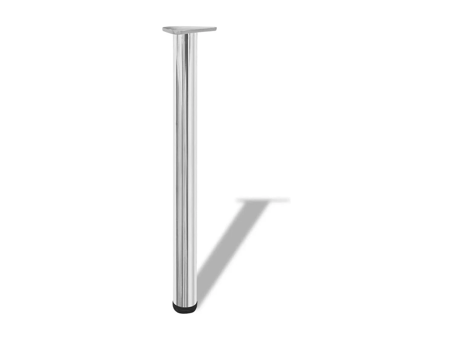 Tafelpoten in hoogte verstelbaar chroom 710 mm 4 st