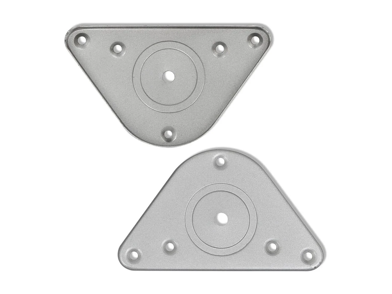 Tafelpoten in hoogte verstelbaar chroom 710 mm 4 st