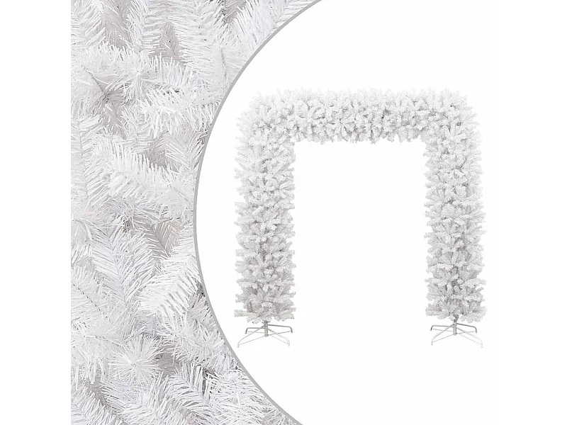 Kerstboog 240 cm wit