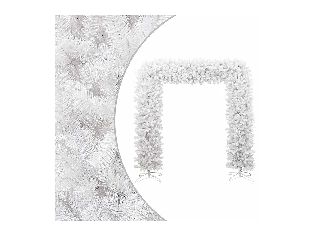 Kerstboog 240 cm wit
