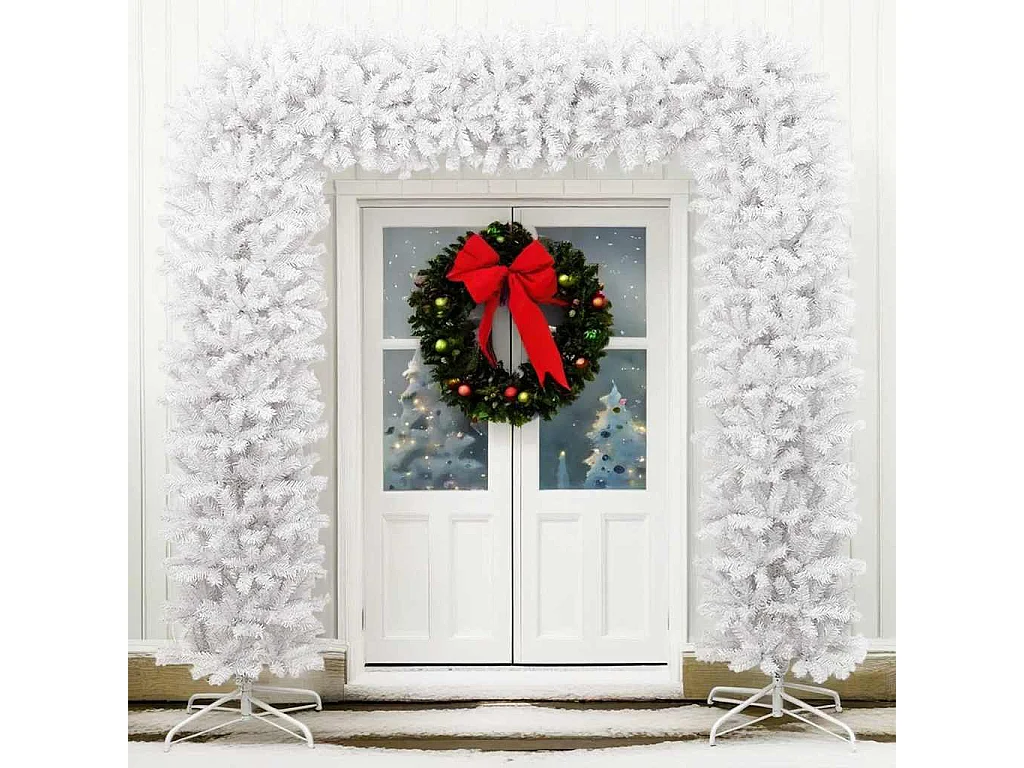Arche d'arbre de Noël Blanc 240 cm