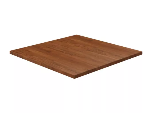 Kauf Unique Tischplatte Quadratisch Dunkelbraun 80x80x2,5cm Eiche Behandelt