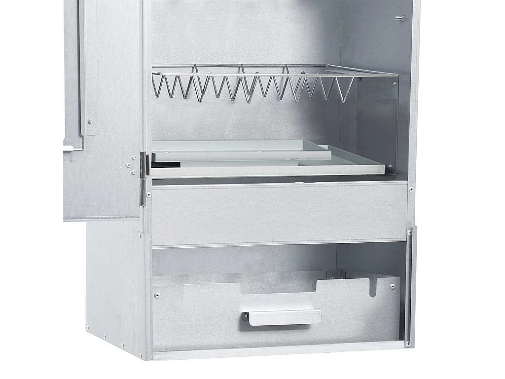 BBQ-rookoven met 1 kg houtsnippers 44,5x29x83 cm