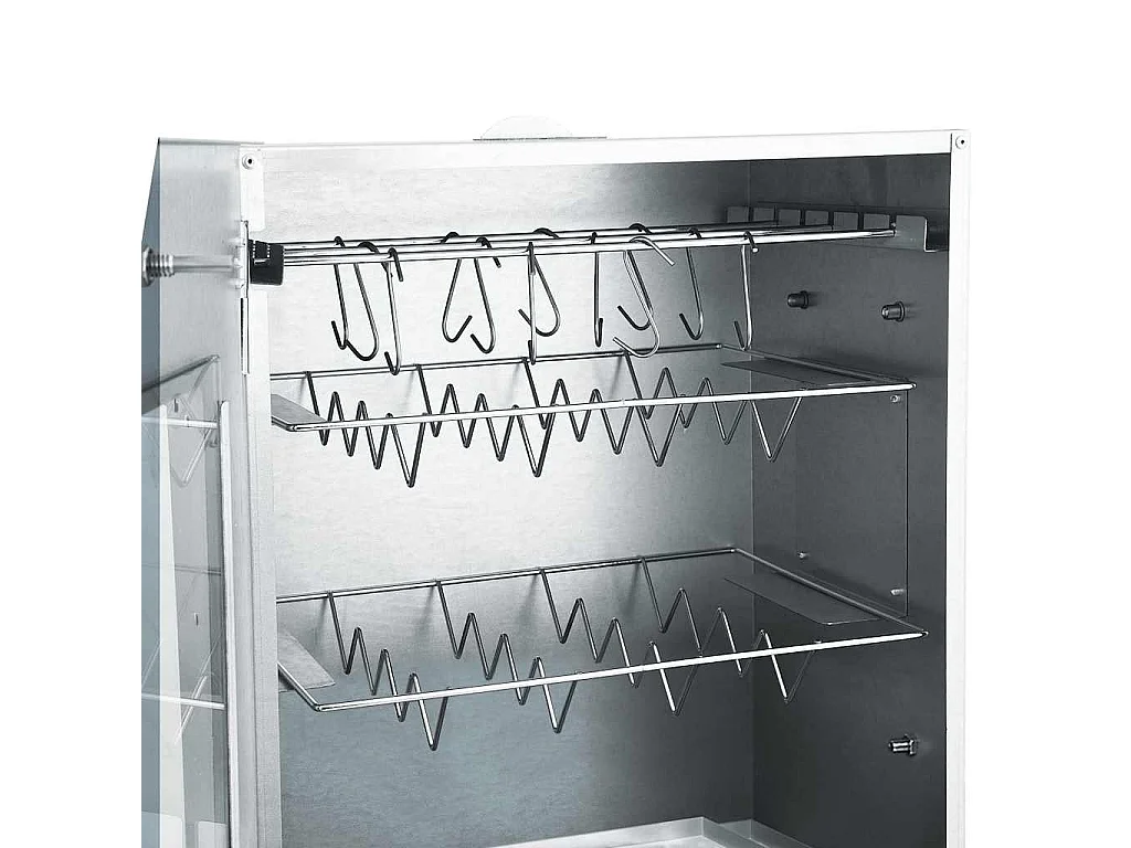 BBQ-rookoven met 1 kg houtsnippers 44,5x29x83 cm
