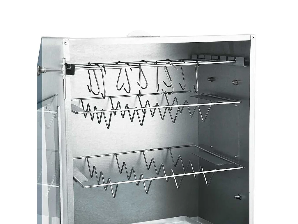 BBQ-rookoven met 1 kg houtsnippers 44,5x29x83 cm