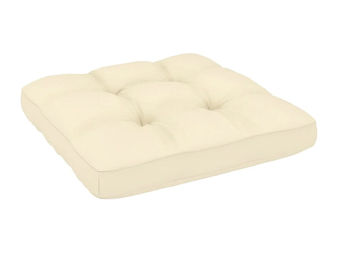 Sofá de esquina de jardín y cojines madera madera pino crema