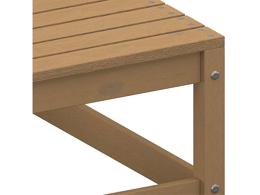 Canapé d'angle de jardin avec coussins crème Bois de pin massif