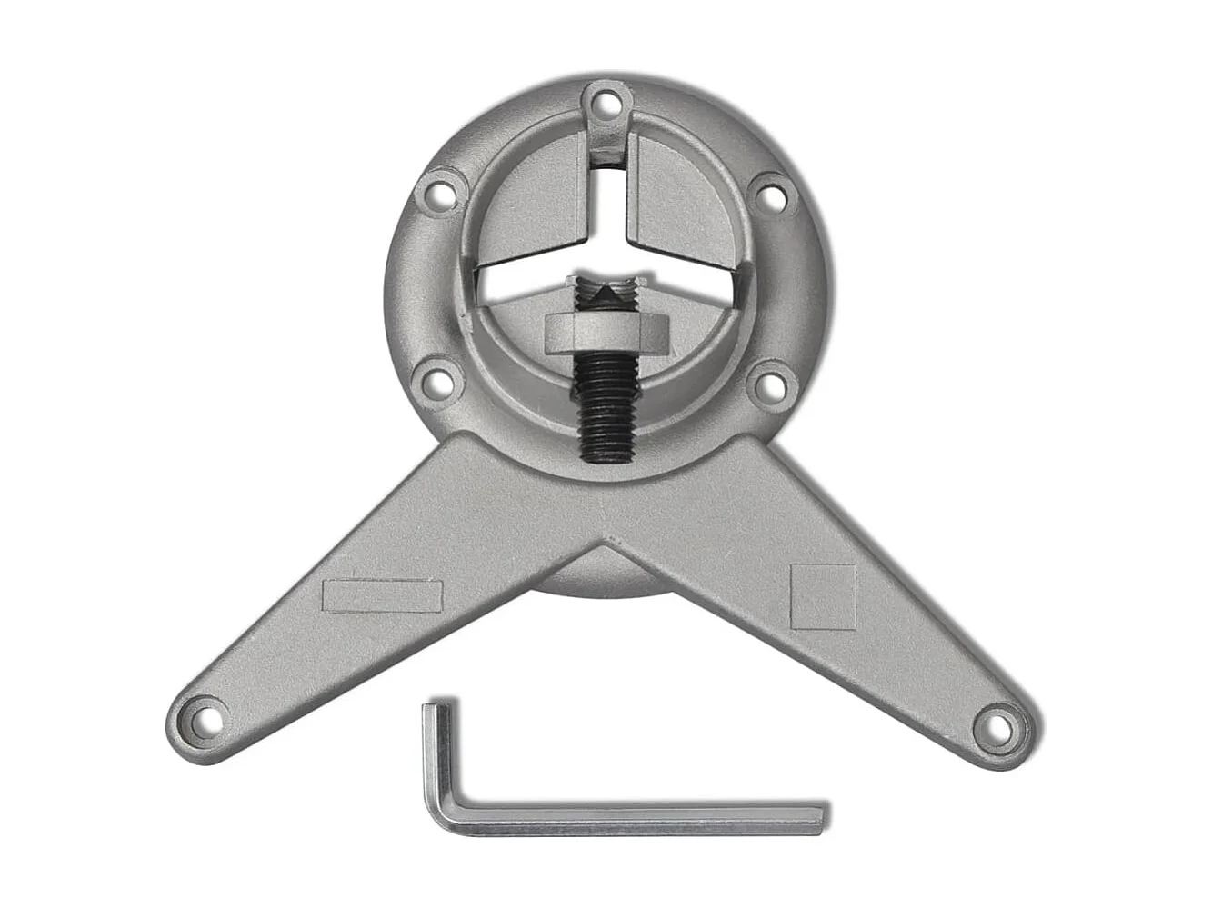 Tafelpoten in hoogte verstelbaar chroom 870 mm 4 st