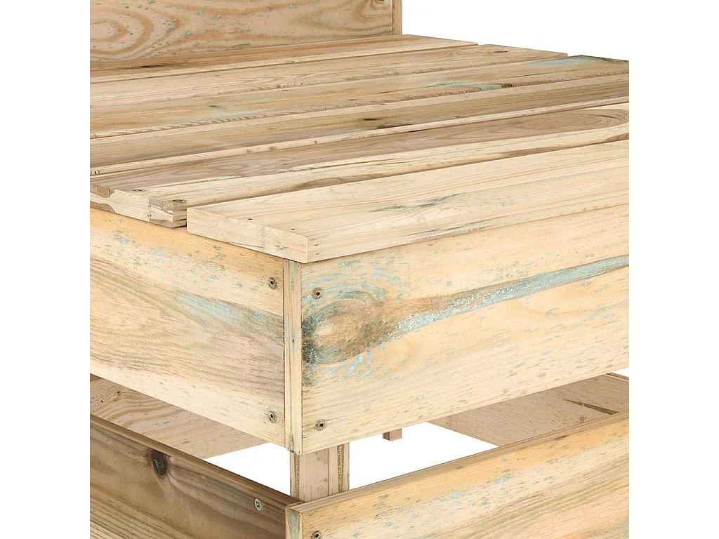 Canapé palette de milieu de jardin bois de pin imprégné