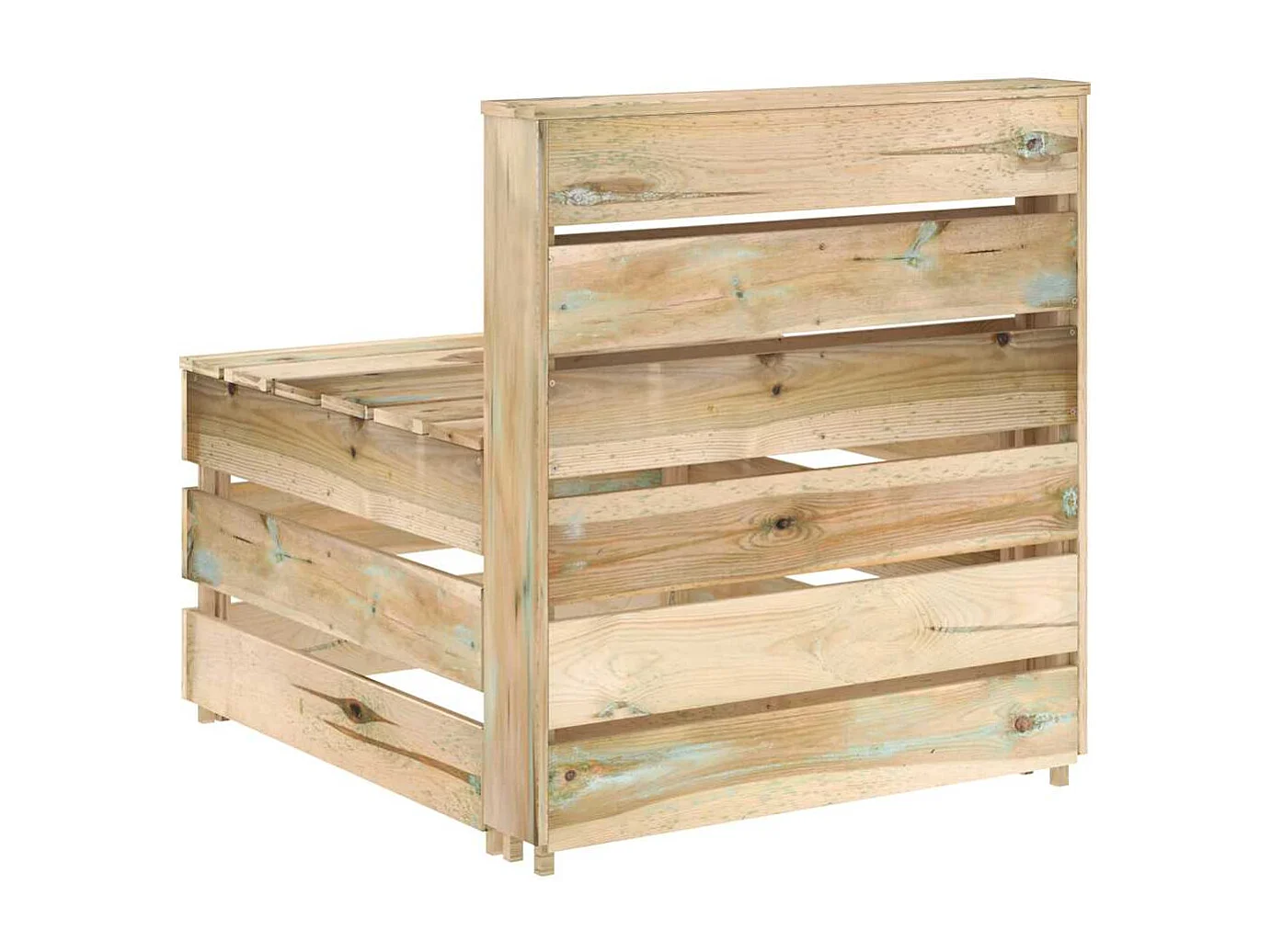 Canapé palette de milieu de jardin bois de pin imprégné