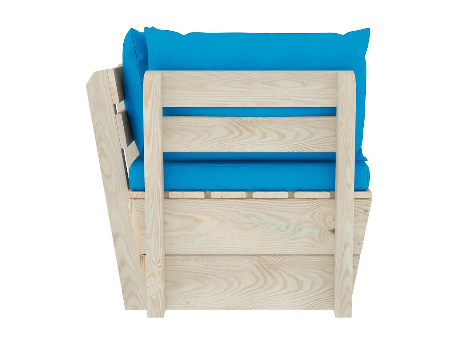 Garten-Paletten-Ecksofa mit Kissen Imprägniertes Fichtenholz