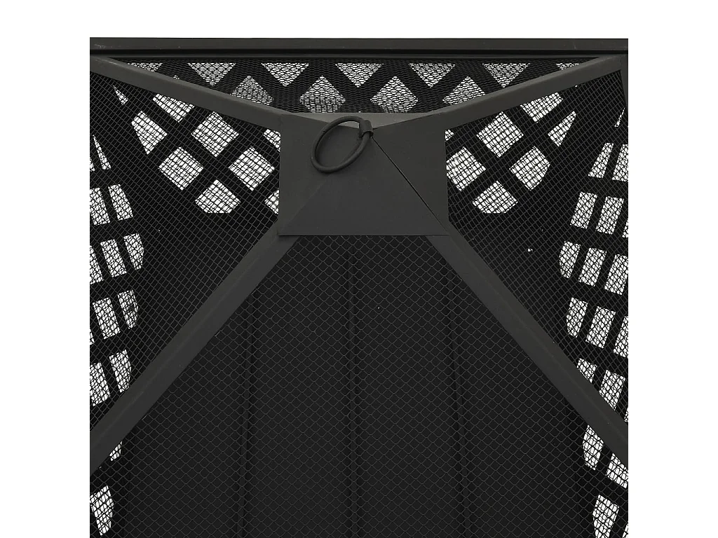 Foyer avec tisonnier 64 cm XXL Acier