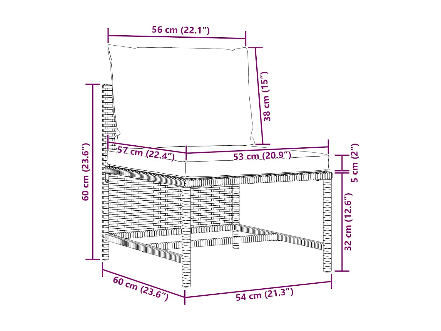 Canapés de jardin 3 pcs avec coussins Noir Résine tressée