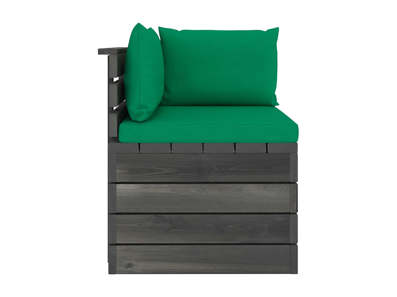 Tuinhoekbank met kussens pallet grenenhout