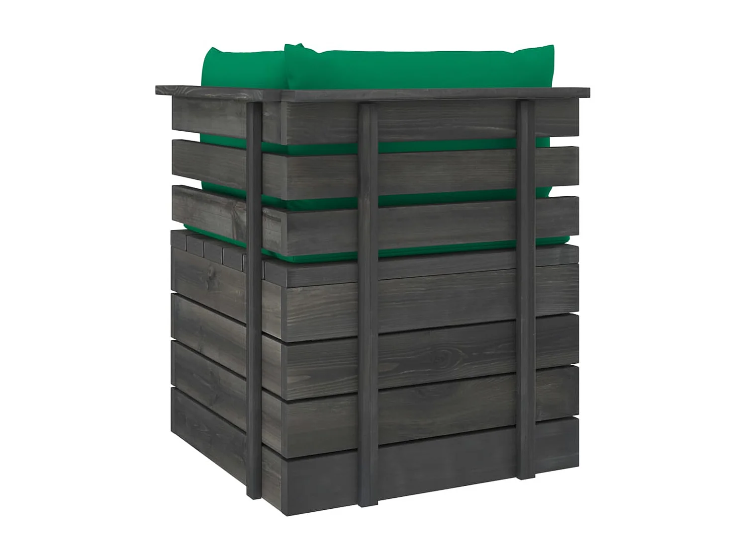Tuinhoekbank met kussens pallet grenenhout