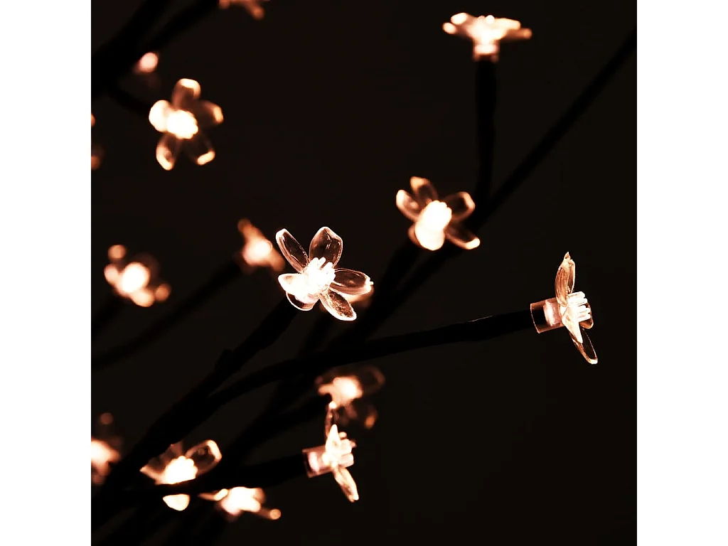 Cerejeira com 200 luzes LEDs 180 cm branco quente