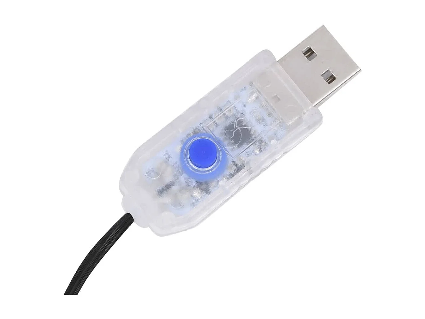 Cerejeira com 200 luzes LEDs 180 cm branco quente