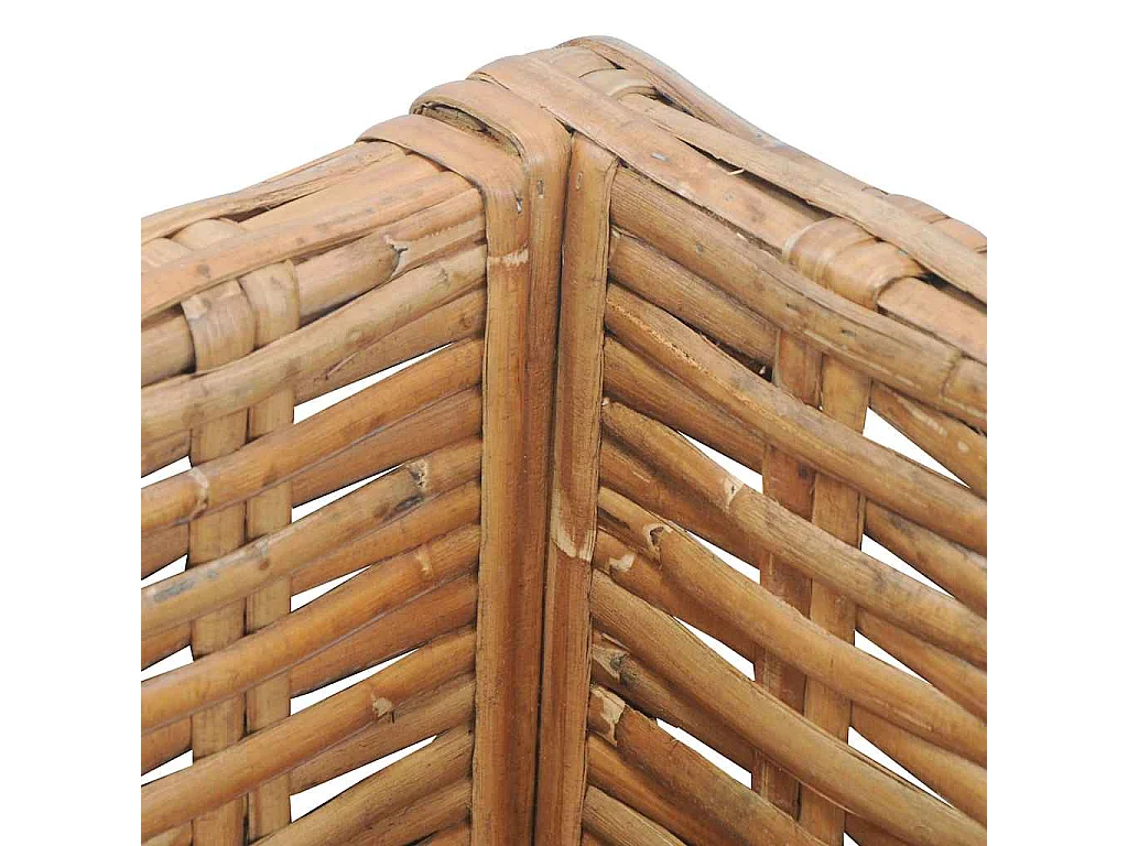 Canapé d'angle avec coussins Rotin naturel