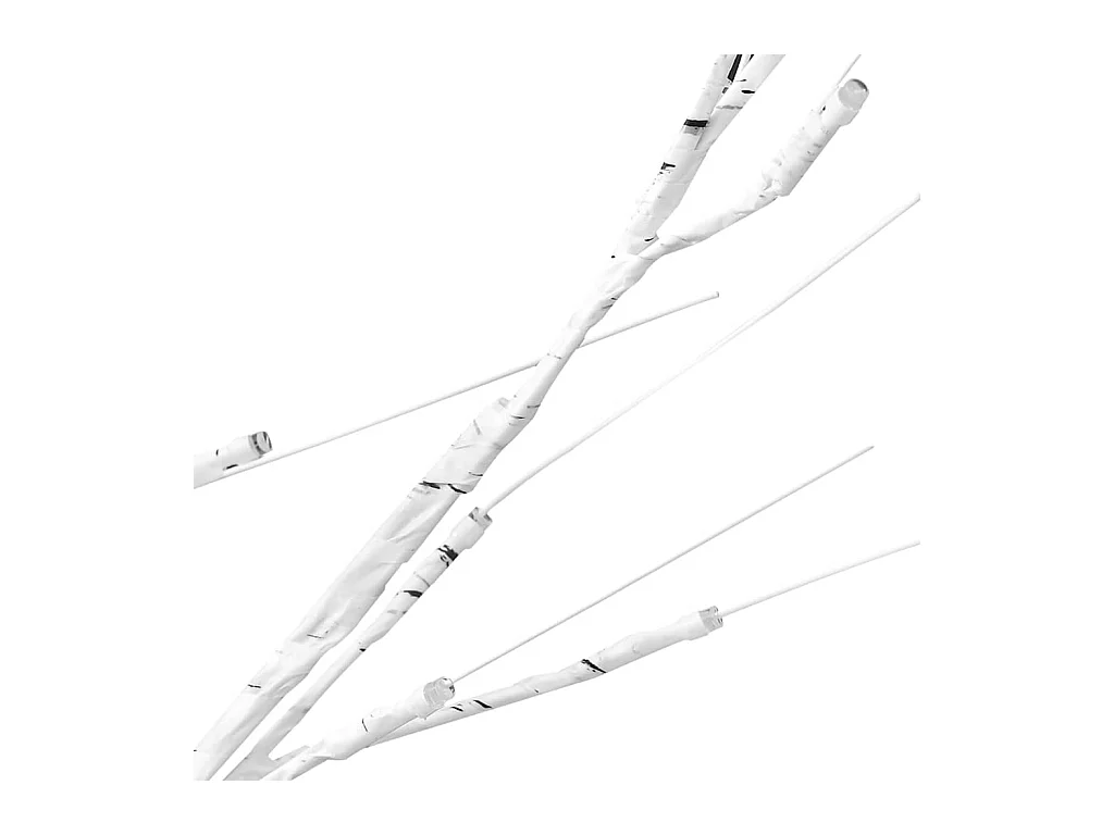 Bouleau blanc à LED 672 LED Blanc chaud 400 cm