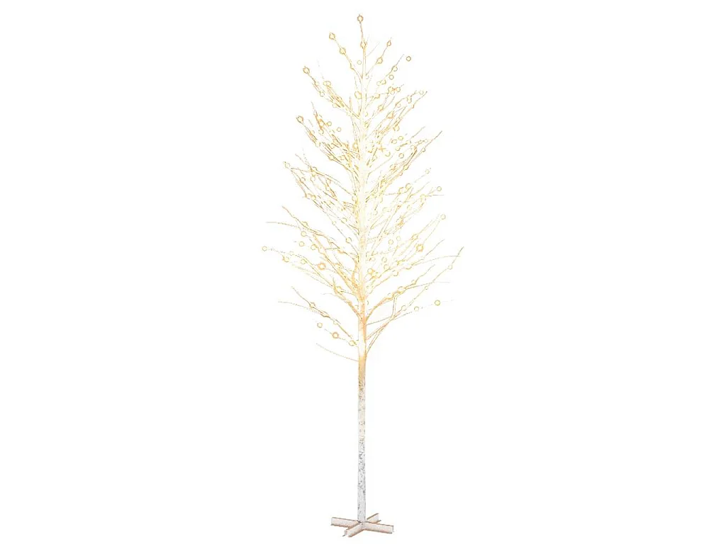 Berkenboom LED 672 LED's warmwit 400 cm wit