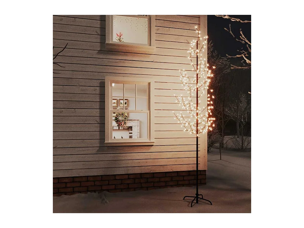 Arbre à LED fleur de cerisier 368 LED Blanc chaud 300 cm