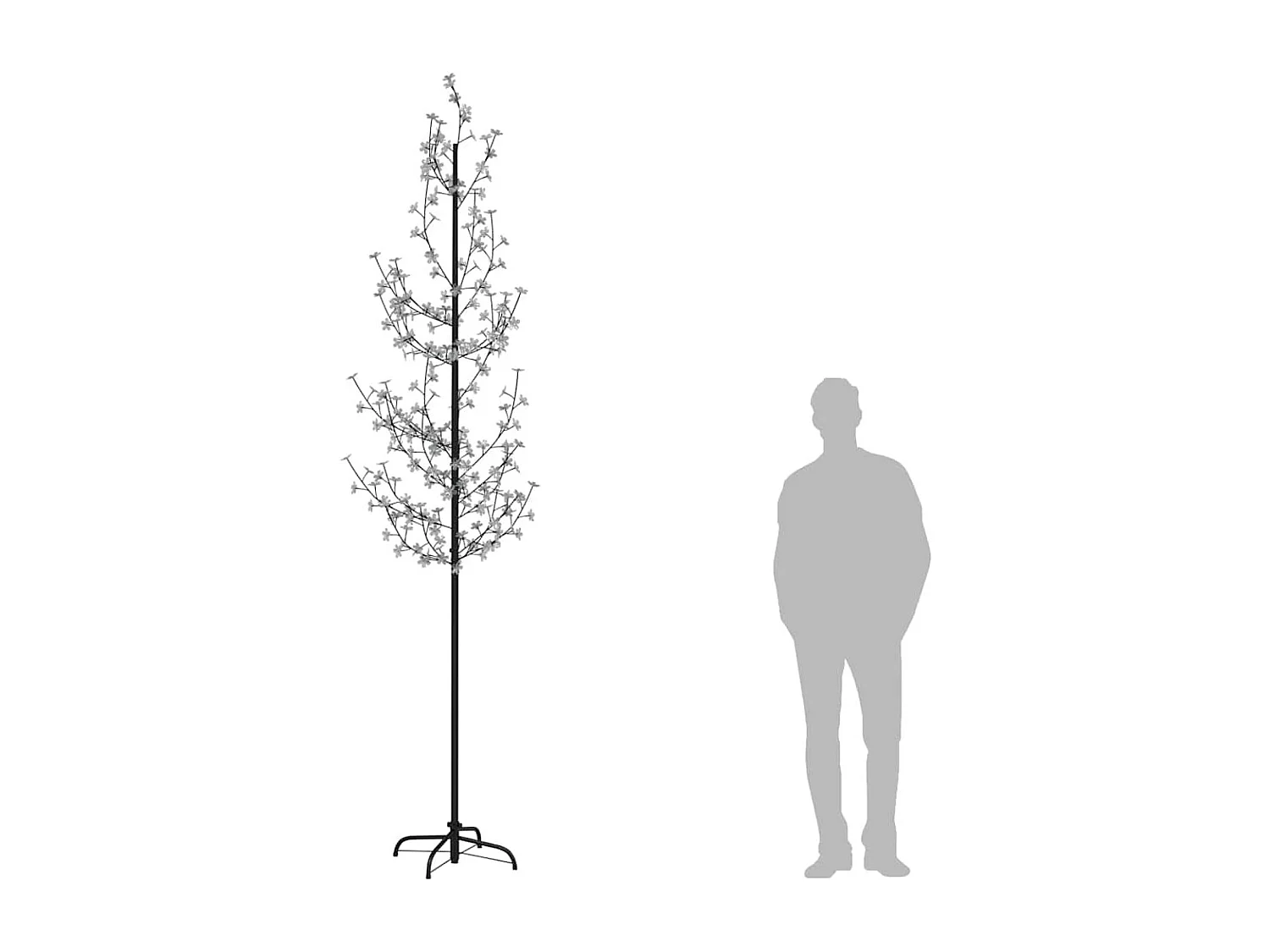 Cerejeira com 368 luzes LEDs 300 cm branco quente