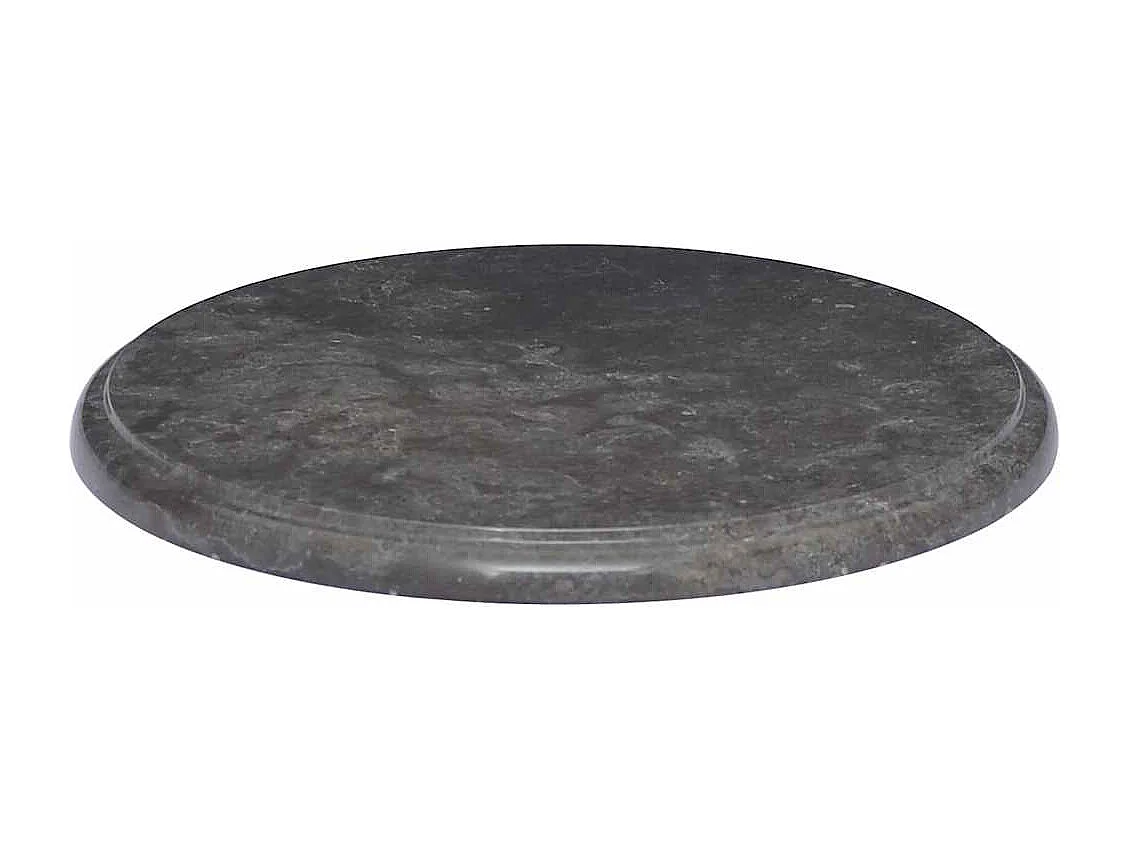 Tampo de mesa Ø40x2,5 cm mármore preto