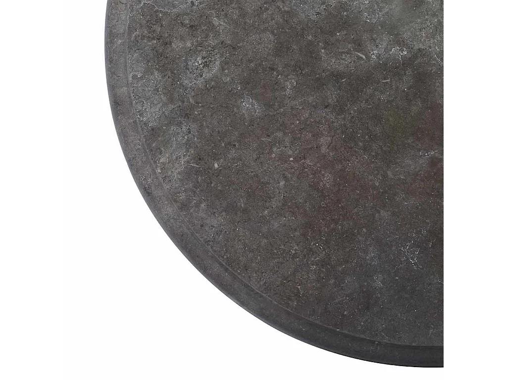 Tampo de mesa Ø40x2,5 cm mármore preto