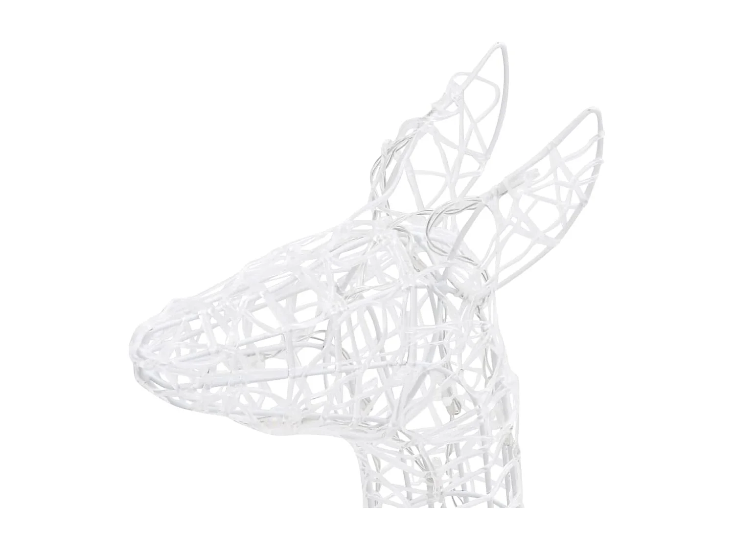 Famille de rennes de décoration Acrylique 160 LED bleu