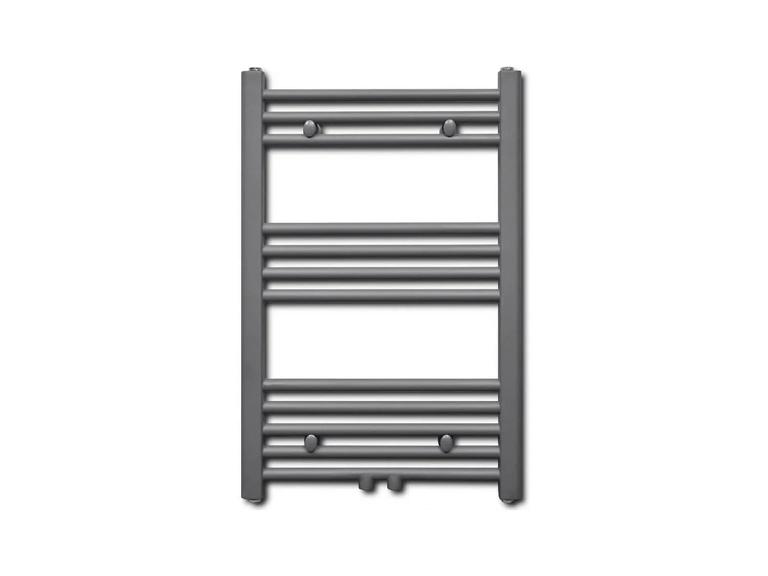 Radiatore Centrale Portasciugamano Dritto Grigio 500 x 764 mm