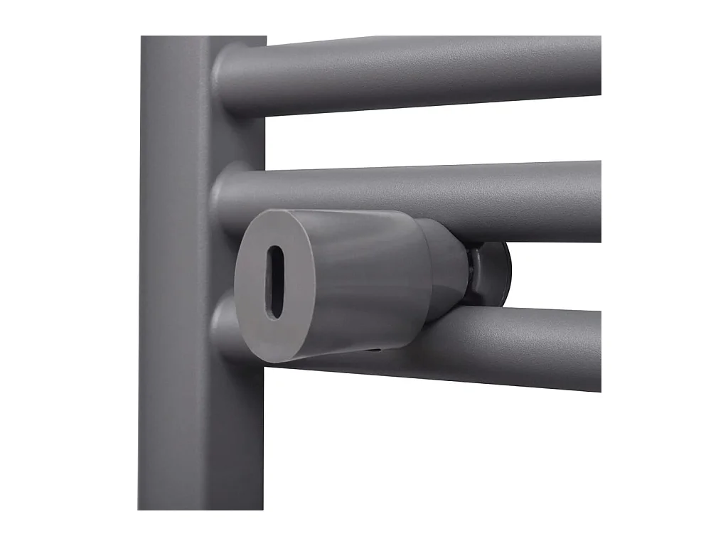 Radiatore Centrale Portasciugamano Dritto Grigio 500 x 764 mm