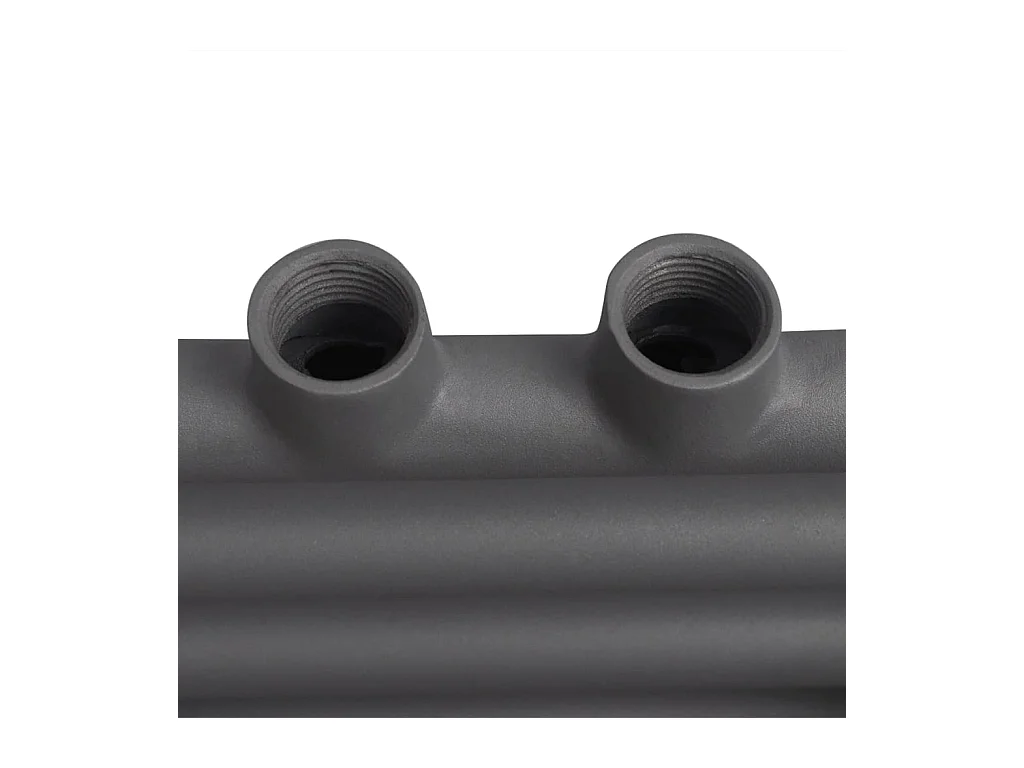 Radiatore Centrale Portasciugamano Dritto Grigio 500 x 764 mm