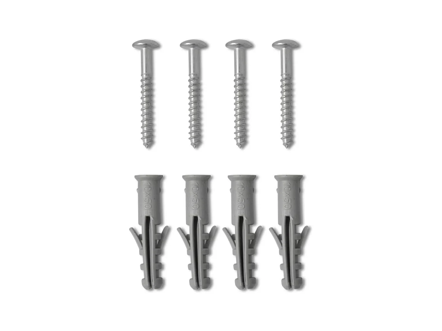 Radiatore Centrale Portasciugamano Dritto Grigio 500 x 764 mm