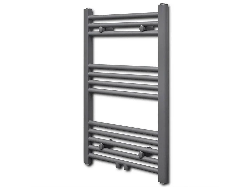Handtuchheizkörper Warmwasser Gerade Grau 500x764 mm