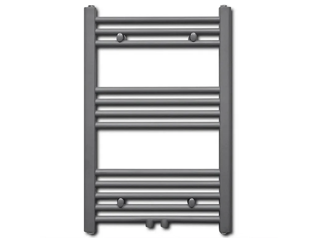 Handtuchheizkörper Warmwasser Gerade Grau 500x764 mm