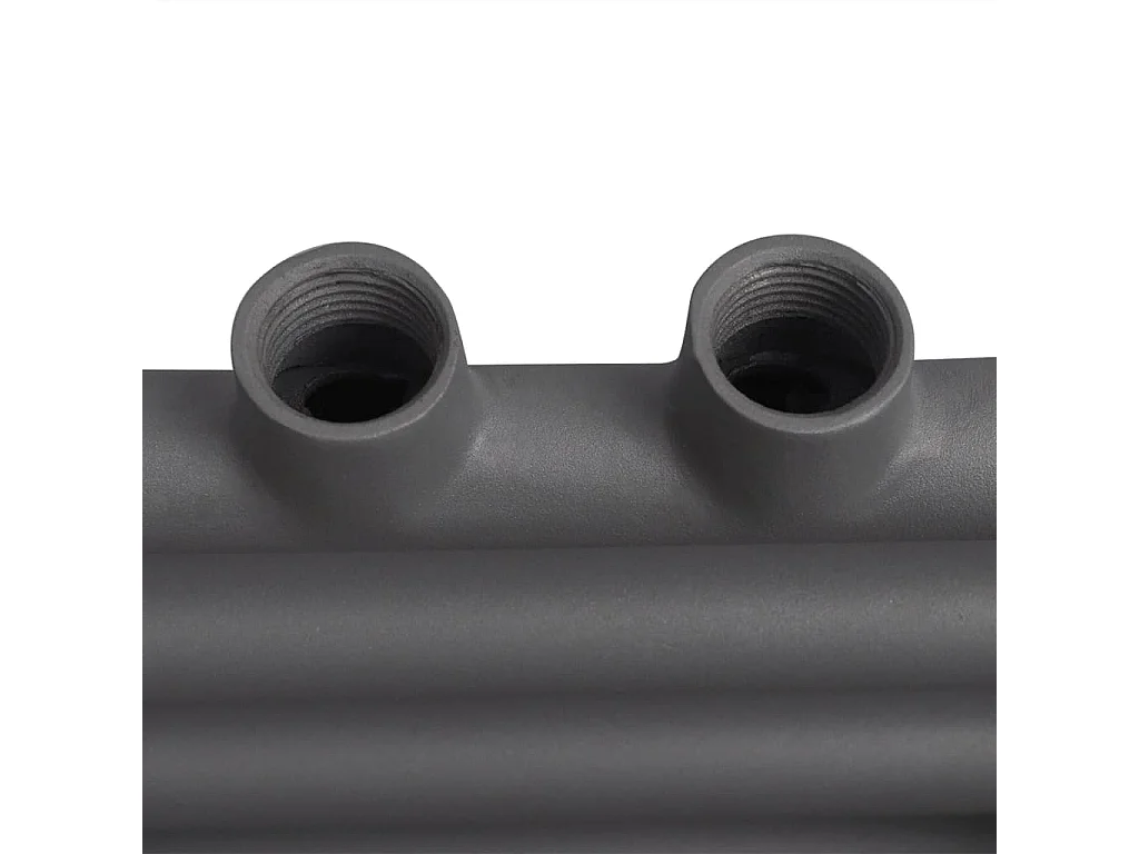 Handtuchheizkörper Warmwasser Gerade Grau 500x764 mm