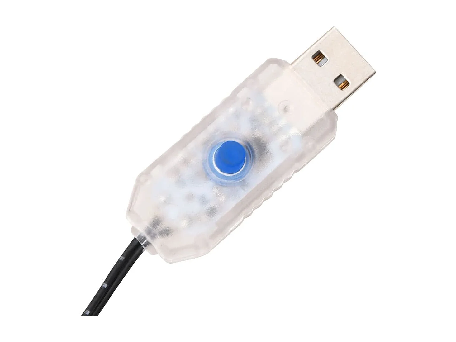 Palmeira c/ 252 luzes LED 400 cm branco quente