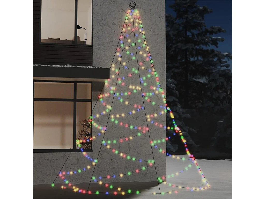 Árvore de Natal parede 720 luzes LED 5 m int/ext colorido